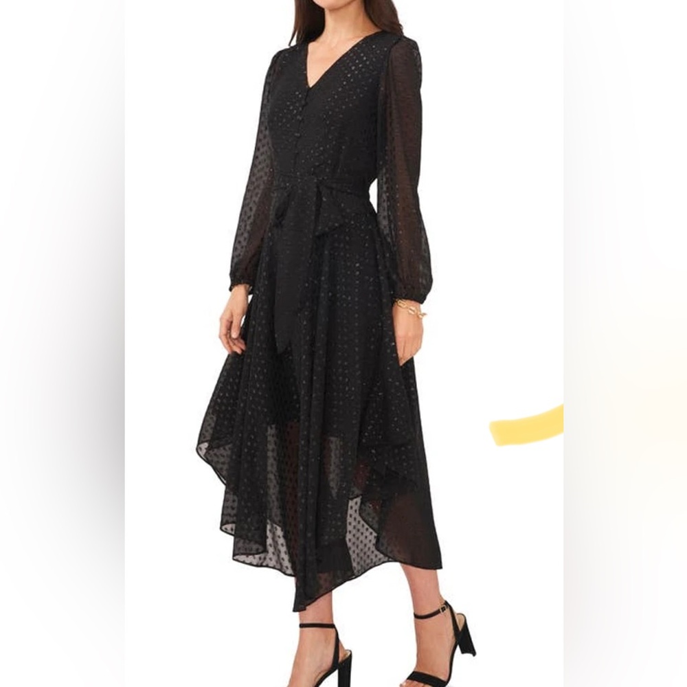 Chaus Long Sleeve V Neck dress